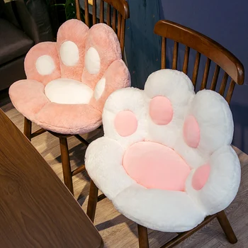 Aukštos Kokybės Rožinė Pagalvėlė Ilgai Pliušinis Katės Letena Kėdės Atlošas Atgal Pagalvėlės Patogiai Storio Išmatose Užpakalis Office Pagalvėlė - 