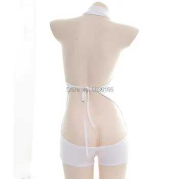 Japonijos Merginos Cosplay Seksuali Moteris Tuščiaviduriai iš Cheongsam seksualus Backless Apatiniai Sleepwear maudymosi Kostiumėliai, apatinis Trikotažas Rinkinys - 