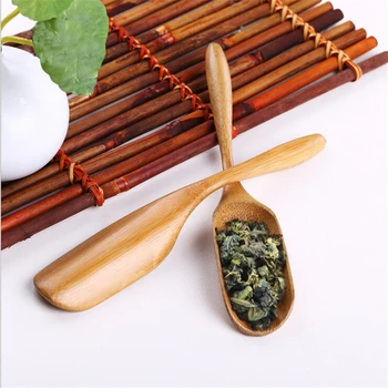 5vnt/set Natūralios Medinės Teaware Arbatos Ceremonijos Indus Nustatyti Bambuko arbatinis šaukštelis Arbatos Adata Arbatos Tweezer Įrašą Kiaurasamtis Tong Vamzdis - 
