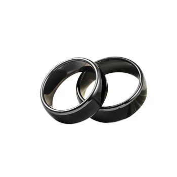 EM4305 ar UID RFID chip Juodosios Keramikos Smart Finger perrašyti Žiedas 125KHZ/13.56 MHZ Dėvėti Vyrams ir Moterims - 