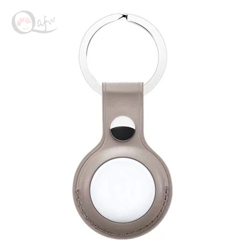 Tinka Apple AirTags odinis dėklas, su raktų žiedas, anti-scratch nešiojamas aksesuaras odinis dėklas, Oro tegus - 
