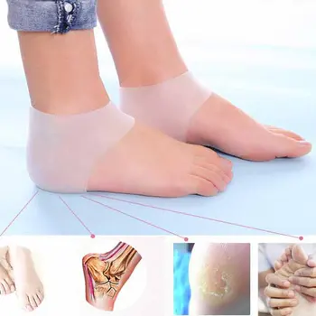 Silicone Moisturizing Gel Heel Socks Cracked Foot Skin Care Protect Foot Chapped Care Tool Health Monitors Massager - 