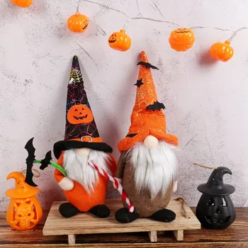 Helovinas Beveidis Gnome Lėlės Helovinas Moliūgų Kabinti Ornamentu Lėlės Apdailos Helovinas Šalis Dekoro Dovanos - 