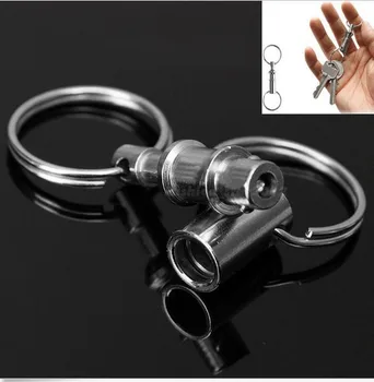 1 Vnt Sudraskyti Dviejų Dalių Key Chain Nuimamas Raktų Žiedas Keychain Diržo Sagtis Metalen Draad Žiedo Įrašą Pėsčiųjų Automobilio Raktų Pakabukai - 
