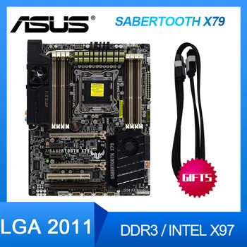 Už ASUS SABERTOOTH X79 Originalus Naudojami Darbalaukio X79 X79M 2011 Socket LGA 2011 Core i7 LGA2011 DDR3 Plokštė - 