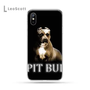 Pit Bull Puikus Šuo Pitbull modelio prabangūs Anti-rudenį Telefono dėklas shell 