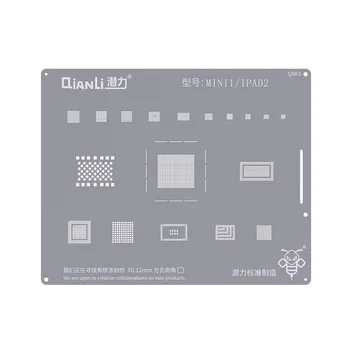 Qianli BGA Trafaretas iPad Oro 2020 M /Pro/Mini 4/2 3 4 5 6/A9/A10X/A12/A12X Square 