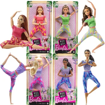 2021 NAUJAS Barbie Padarė Perkelti Lėlės, Gimnastika, Joga Lėlės su 22 Lanksčius Sąnarius Sporto Lėlės Mergaitėms, Žaislai Mergaitėms Brinquedos Žaislas - 