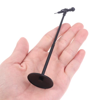Mielas Mini Plastiko Mikrofono Modelį, Miniatiūriniai Lėlių Baldų Priedai - 