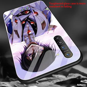 Code Geass Anime Grūdintas Stiklas Telefoną Atveju Realme 7 6 5 Pro C3 XT 7i už Kolega A9 2020 A52 Rasti X2 Lite Padengti Shell 