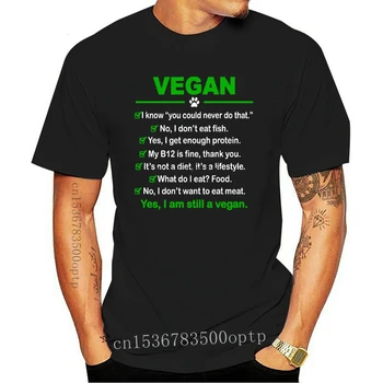 Vegetarų, Veganų vis Dar Esu T-Shirt man VEGANŲ Paklauskite savęs, Veganizmas Teisių Juokingi Marškinėliai Vegetaras Marškinėlius Vasaros Vyrų viršūnės - 
