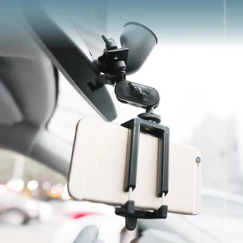 Universalus Auto Automobilio galinio vaizdo Veidrodis Pratęsimo Laikiklis Mobiliojo Telefono Laikiklis, Universalus Modifikuotas Multi-funkcija-Laikiklis, Skirtas GPS - 