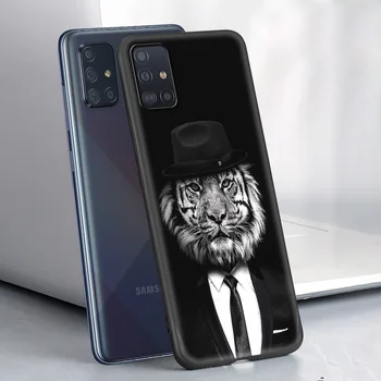 Gyvūnų Tigrai, Liūtai Vilkai Luxury Soft Case for Samsung Galaxy A21S A51 A71 A12 A02S A21 ES A32 A52 A72 5G A41 A31 Telefono Coque - 
