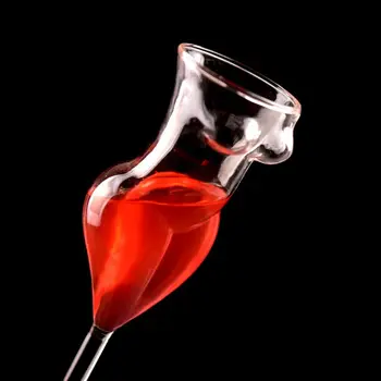 Moterų kūno Šampano Vyno taurė Goblet Grožis Kūno Kokteilis Stiklo Baras ir Klubas Juokinga Vyno taurė #1 - 