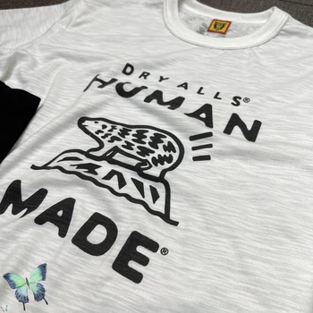 2021 Karšto Žmogaus Pagaminti Marškinėliai Vyrams, Moterims Humanmade T-shirt vatos Pagaliukai Tees Polar Bear - 