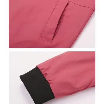 Korėjos Mados Gobtuvu Šviesos Striukės Moterims Atsitiktinis Grįžtamasis Plonas Megztinis Su Užtrauktuku Viršuje Pavasarį, Rudenį Pocket Plus Size Švarkelis - 