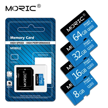10 klasė Micro SD kortele 128 gb Atmintis/TF kortelė cartao memoria de sd kortelė 4GB 8GB 16GB 32gb 64gb 256 gb su Free adapteris 2020 m. - 