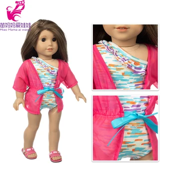 18inch Amerikos OG Mergina Lėlės Drabužiai Kailis Žaislai, Lėlės, Komplektai, Kūdikių Lėlės Outwear Vaikų Dovanų - 