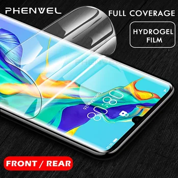 3D Gelio Apsauginė plėvelė Huawei 30 PRO P20 Lite Blizgus Ekrano apsaugos Huawei P10 Lite 30 P20 0,1 MM Atgal hidrogelio filmas - 