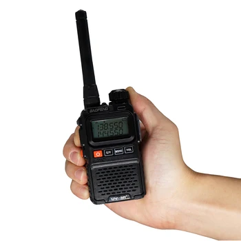 Dvigubos Juostos Baofeng Walkie Talkie UV-3R Plius VHF UHF Nešiojama Kumpis Radijo UV3R+ FM siųstuvas-imtuvas Du Būdu Radijo CB Radijo Atnaujinti UV3R - 