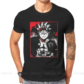 Juoda Dobilų Anime Asta T Shirt, Derliaus Paauglys Alternatyvių Aukštos Kokybės Marškinėlius Didelis, O-Kaklo Vyrams Tshirts - 