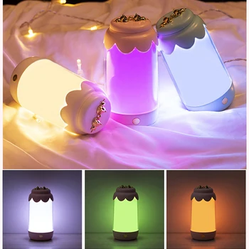 Spalvotų Butelių LED Naktinis Apšvietimas Kūrybos Lentelė Miegamojo Naktį Lempos Kūdikių Vaikams Dovanų USB Įkrauti Patalpų Lengvosios Dekoras Namuose - 