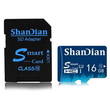 ShanDian Nekilnojamojo Talpos Micro SD Atminties Kortelė 4GB 8GB 16GB32GB Orange Microsd TF Atminties kortelę 