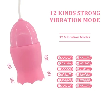 Klitorio Stimuliatorius Liežuvio, Burnos Lyžis Vibratorių USB Power 12 Greičiu Sekso Žaislai Orgazmo-Masturbacija Moterų Seksualinės Parduotuvė Vibratorius - 