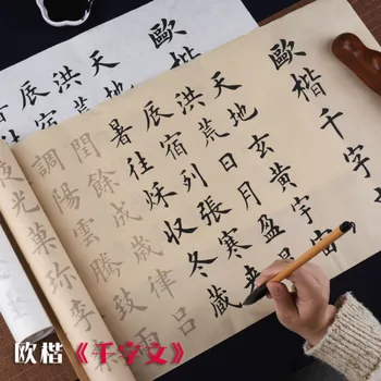 Kinijos Teptuku Copybook Kaligrafija Copybook Ouyang Xun Reguliariai Scenarijus Tūkst. Simbolių Praktikos Kopijuoti Knygą Pradedantiesiems - 