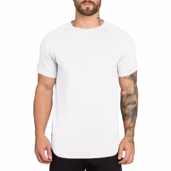 2021 vyriški Bėgimo marškinėliai Grynos Medvilnės Kvėpuojantis Sporto marškinėliai Fitneso Veikia sporto Salė, T-shirt - 