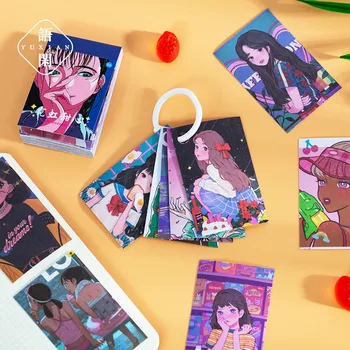 50 Vnt Mielas Anime Mergina Washi Lipdukų Knyga Albumų Dienoraštis Kalendorius Apdailos Scarpbook Leidinys Vaikams 