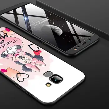 Rožinė Minnie Animacinių filmų Mielas Samsung Galaxy J2 j3 skyrius J4 Core J5 J6 J7 J8 Prime duo Plus 2018 M. 2016 m. 2017 Silikono Telefono Dangtelį - 