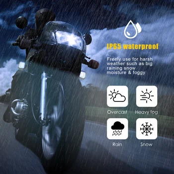 6000K 30W Led Motociklo priekinis žibintas Visų Aliuminio Korpusas Moto Led Lempos Galingas Flash Motokroso Dėmesio centre Motociklas - 