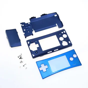 JCD Metalo Korpusas su Lukštais Atveju GameBoy Micro GBM Konsolės Priekyje Galinio Dangtelio W/ L R A B D-Pad, Pilnas Komplektas Mygtuką Sriegimo Įrankį - 