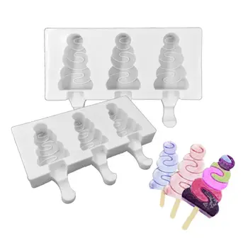 Kalėdų Eglutė Pop Sulčių Popsicle Silikono Užšaldyti Lolly Pelėsių Ice Cream Maker 