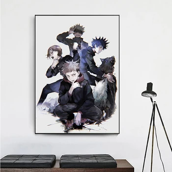 Anime Džiudžiutsu Kaisen Yuji Gojo Satoru Plakato Spauda Sienos Meno Tapybos Šeimos Kambarį Apdaila Nuotrauką - 