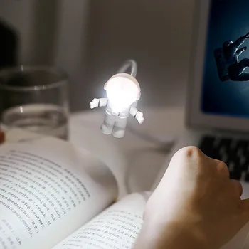 Karšto Pardavimo Kūrybos Astronautas Astronautas LED Lanksti USB Šviesos Naktį Šviesos Vaikams Žaislas Nešiojamas KOMPIUTERIS Notebook - 