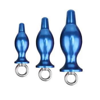 Metalo Žiedas Analinis kaištis Užpakalis analinio sekso žaislai, 3 dydžio, Įvairių spalvų pasirinkimą Lašas laivybos - 