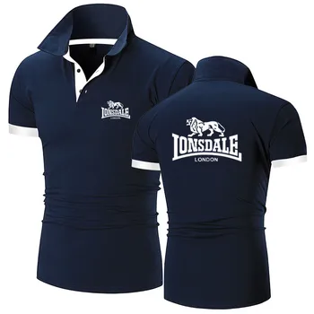 Lonsdale 2021 m. Vasaros Nauji Polo Marškinėliai, vyriški Marškinėliai trumpomis Rankovėmis Mados Prekės ženklo Plonas, Patogus, Kvėpuojantis Polo Marškinėliai, vyriški Marškinėliai - 