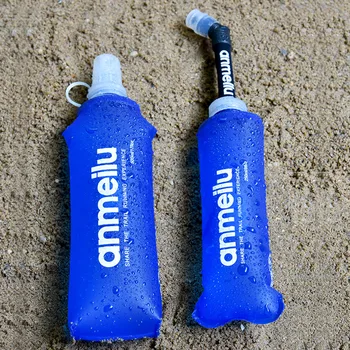 TPU Minkštas Sulankstomas Vandens Butelių BPA-Free Išardomi Kolbą Lauko Maratonas Tekančiu Vandeniu Nešiojamų Papildymo Įranga - 