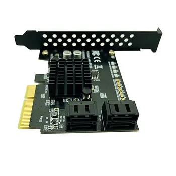 SATA PCI Express 4 Prievadai Išplėtimo Grafikos plokštė SATA 3.0 Controller PCI-E Raid Card PCI E, SATA3.0 Adapteris Keitiklis Kortelės - 