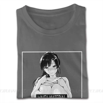 Waifu Medžiagos, Anime Hentai Ahegao Busty Mergina Tee marškinėliai ir Porą 3D Spausdinimo T Marškiniai Vyrai Trumpas Rankovės Mažą Kainą, Prekės ženklą Merch - 