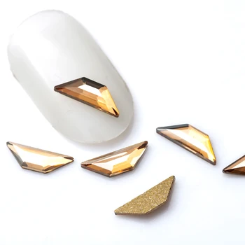 YanRuo 20pcs 2X6mm Nagų Dailės Kristalų Trapecijos Stiklo Deimantų papuošalai plokščiadugnis formos Deimantų Nagai, Papuošalai - 