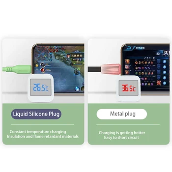 Micro USB Kabelis 3A Skystu Silikonu Mokestis Duomenų Įkrovimo C Tipo Kabelio 
