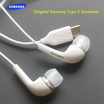 Originalus Samsung Galaxy C Tipo Ausines In-ear Laidinis Mikrofonas Volume Control USB-C Rankų S20 10 Pastaba Plus A90 A80 A60 A8S A9S - 