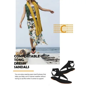 Moterų Sandalai Vasarą Lauko Paplūdimio Flip-flop Sandalai Kietas Mados Gladiatorių Sandalai Butai Atsitiktinis Ponios Batai Dropshipping - 
