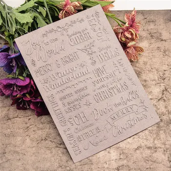 KARŠTO plastiko Velykų tekstas amatų kortelės popieriaus kortelės albumo vestuvių dekoravimas įrašą Įspaudas katalogai - 