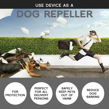 D2 Pet Dog Repeller Stabdžių Loti Sustabdyti Žievės treniruoklis Treneris LED Žibintuvėlis Ultragarso Loti Ultragarso Be Baterijos - 