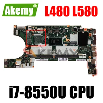 Lenovo ThinkPad L480 L580 Nešiojamas Plokštė NM-B461 CPU: i7-8550u - 