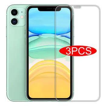 3PCS Visiškai Padengti Stiklo iPhone 11 12 Pro X XR XS Max Grūdintas Screen Protector, iPhone 7 8 6 6s Plius 5 5s SE 11Glass - 